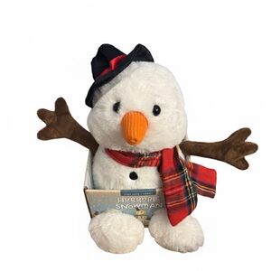 New Tiny Love-carry weighted Christmas Snowman. 12” Cuddle buddy for Calm/Focus